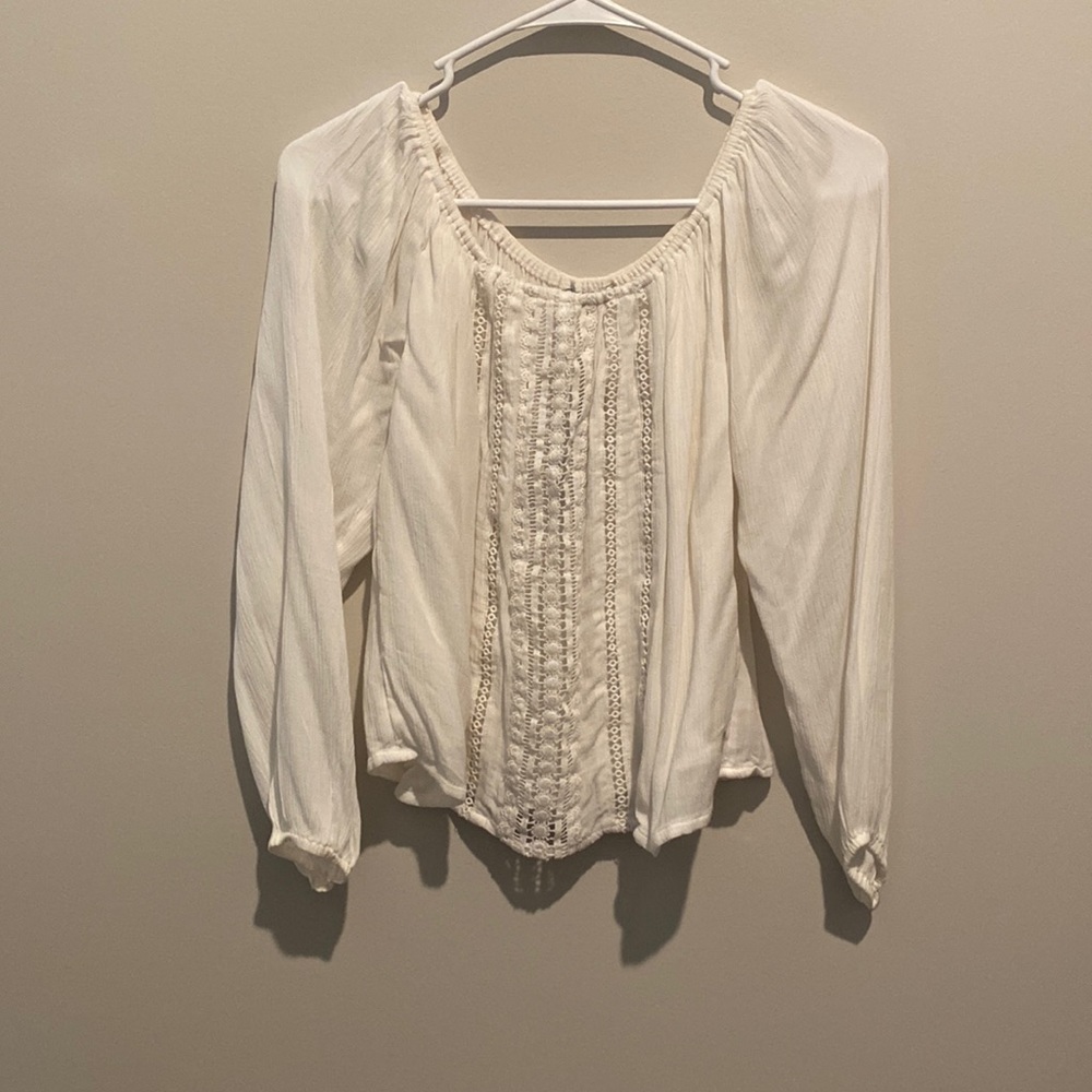 White lace top